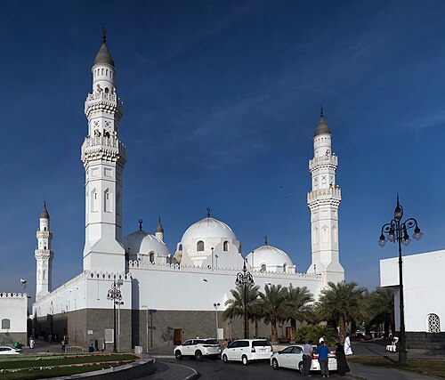 Quba Mosque white domes