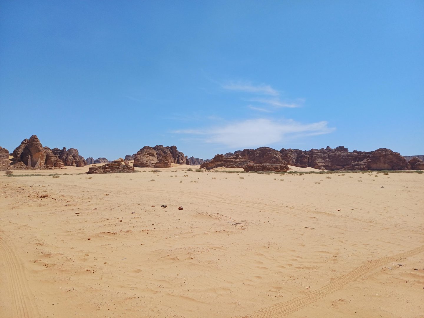 Sandstone canyon in north-west Saudi Arabia