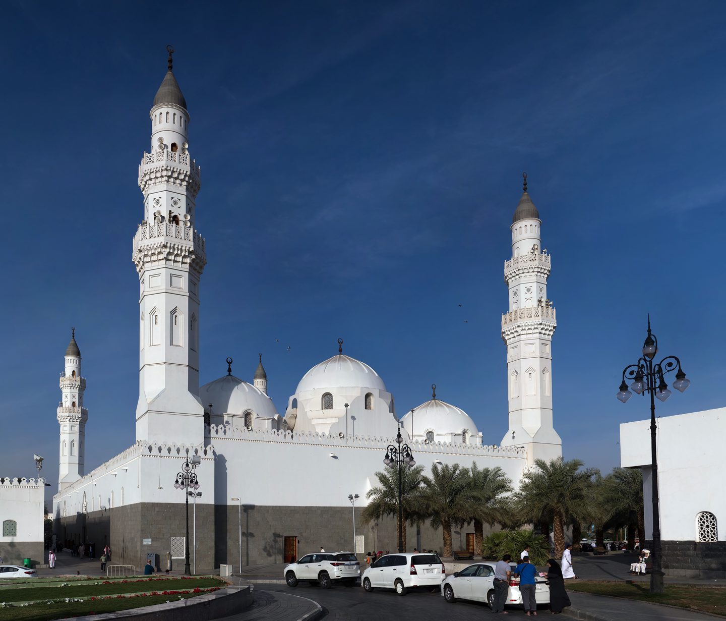 Quba Mosque white domes