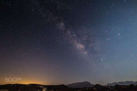 The Milky Way over the desert